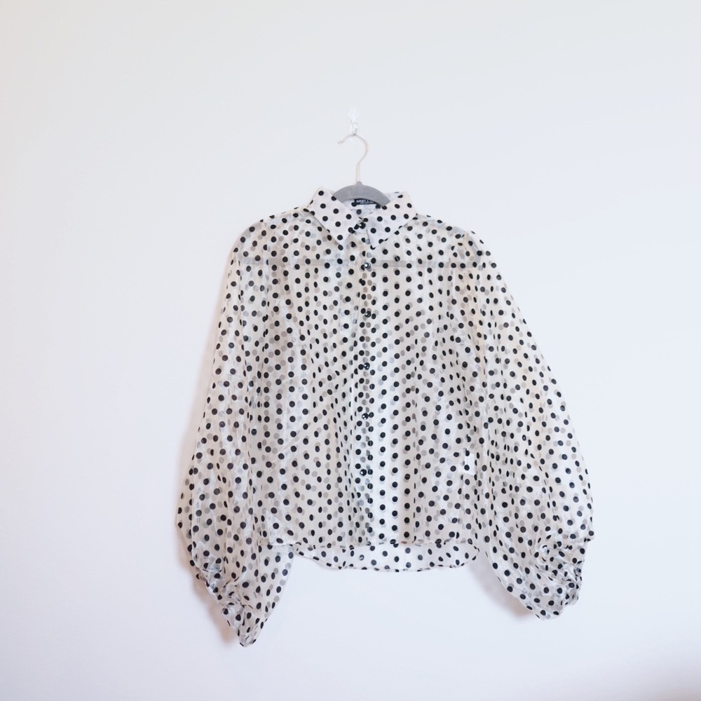 Nasty Gal brand new Polka Dot top - S